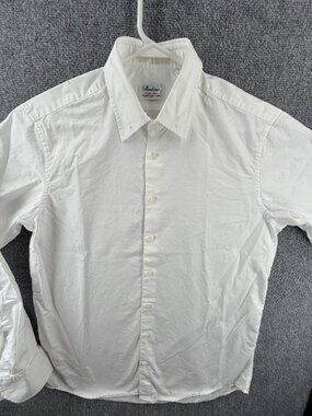 Stenstroms Collar Bar Eyelets Custom Made Button Up All Cotton Twofold Super